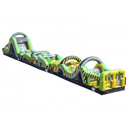 95FT Toxic Rush Inflatable Obstacle Course 95FT Toxic Rush Inflatable Obstacle Course