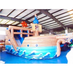 Inflatable Pirate Double Line Slide