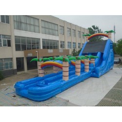 24FT Tropical Dual Lane Water Slide 24FT Tropical Dual Lane Water Slide